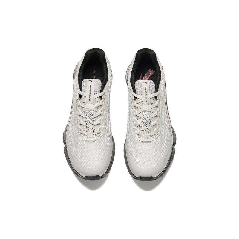 Anta Running Collection Durable Breathable Low-Top Running Shoes Men's Gray Sneakers 112415501-1