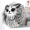 1pc Cat WhiskersAutomatic Folding Umbrella, Portable Collapsible Design, Casual Outdoor Accessory, for All Seasons 046
