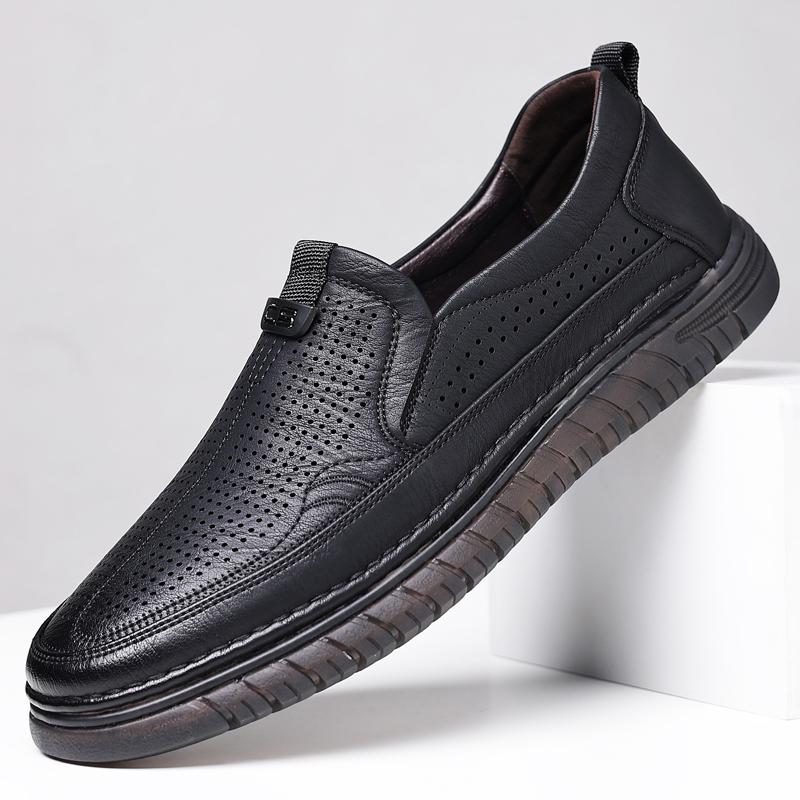 Rindersehnensohle lässige HohllederSchuhe Sommer LochSandalen weiche Sohle weiches Leder atmungsaktiv Doudou Schuhe