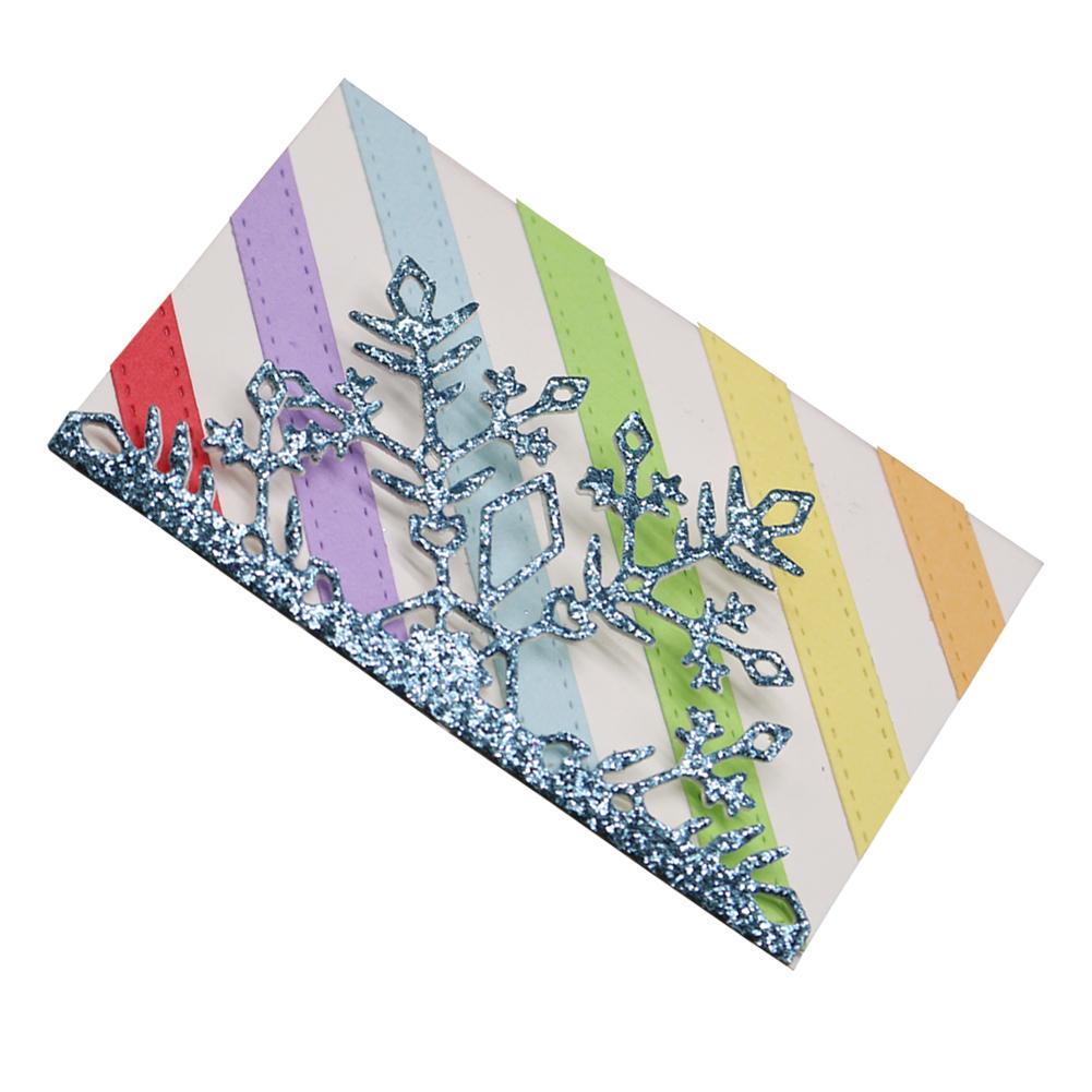 Snowflake Frame Metal Silvery Stencil Embossing Cutting Dies For Diy Scrapbooking Paper Album Cards Making