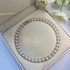 Zhuji Round Freshwater Pearl Necklace - Strong Luster Choker for Women, Perfect Gift for Mom or Mother-in-law