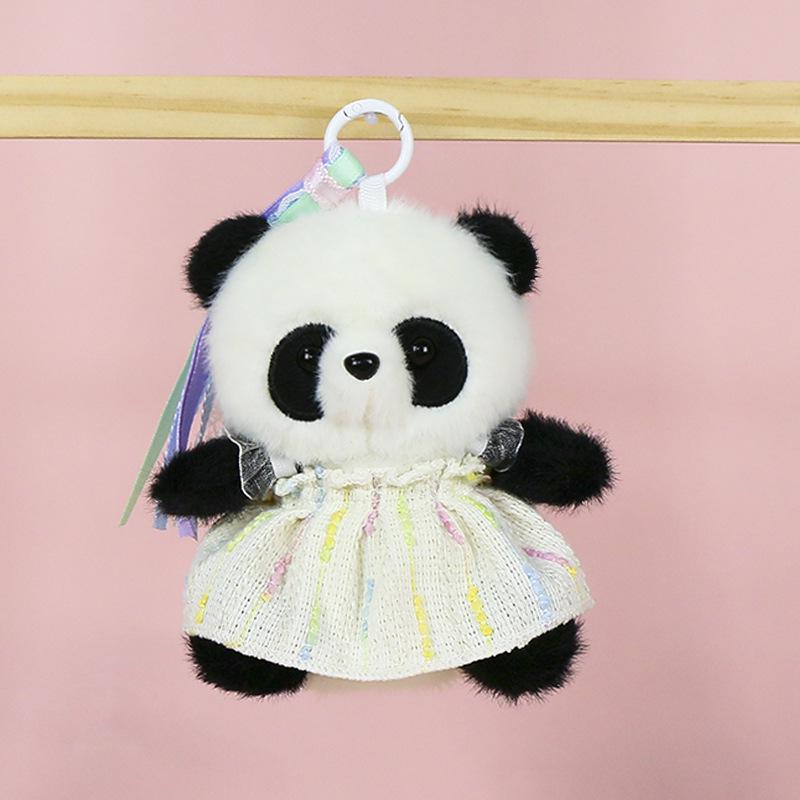 Premium Scented Panda Pendant Backpack: Dressed-Up Panda Doll In Various Styles