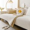 Corn Fleece Sofa Cushion, Universal In All Seasons, Non-Slip Seat Cushion, Solid Color, High-End Cross-Border , Sofa Cover Cover Cloth Towel