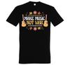 Youth Designz "Make Music Not War" Herren T-Shirt Logo Print Frieden Hippie Spaß