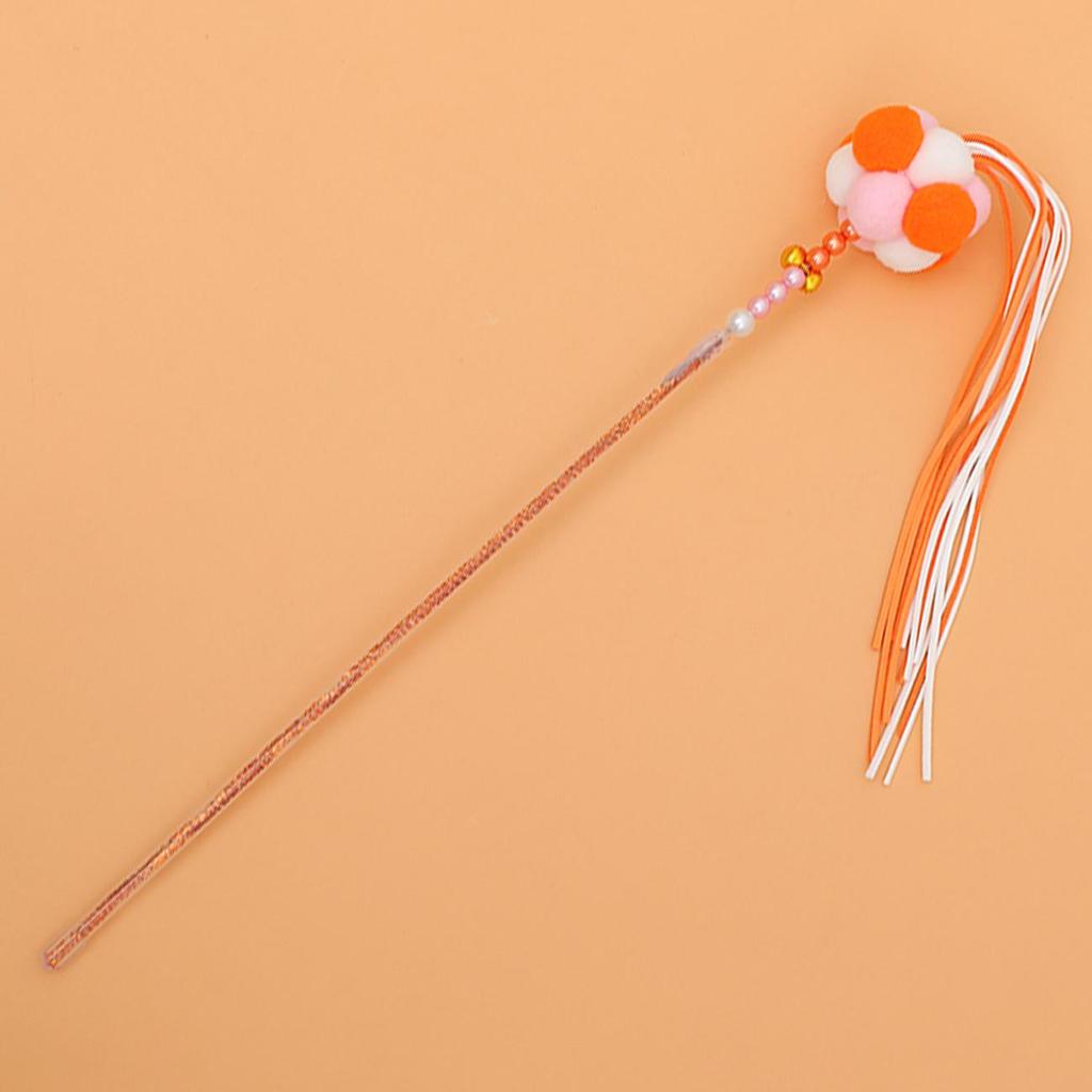 Enchanting Feather Cat Teaser: Bite-Resistant Stick with Bell - Perfect for Self-Play & Relieving Boredom, Includes Replacement Head for Kittens