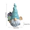 1pc Faceless Miniature Gnome Resin Statue, Dwarf Ornament Three-dimensional Elf Statue, For Landscape Yard Garden Decoration