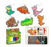 Softglue Dinosaurs Keychain Painting Kit 3