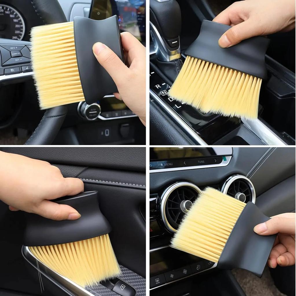 Xiaomi Car Interior Sweeping Dust Soft Brush Car Wash Tool Car Interior Gap Dust Brushes Air Outlet Household Cleaning Nylon Wool Brush