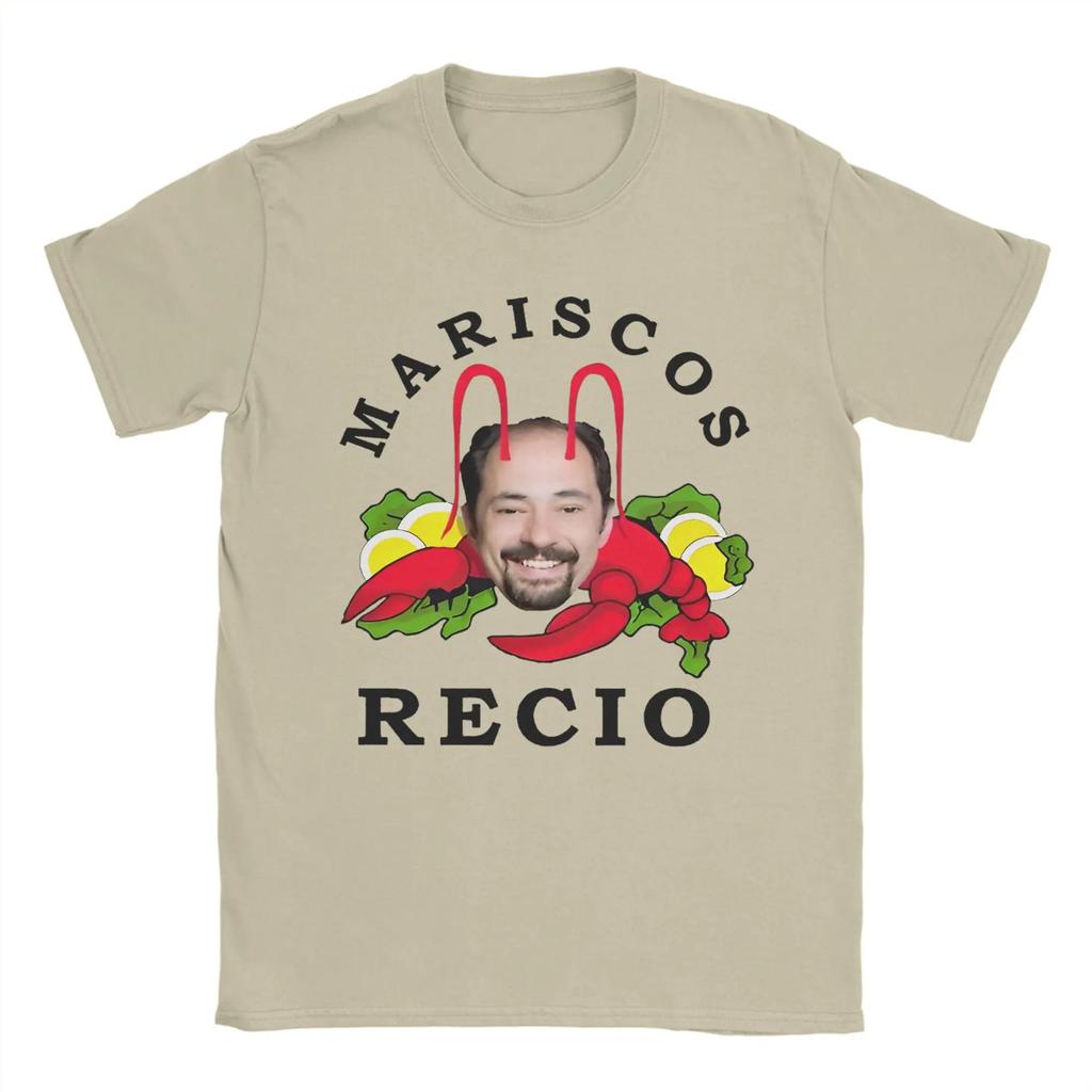 2026 New Antonio Mariscos Recio TShirt Unisex 100Cotton Top Tee Hip Hop Funny Meme Round Neck Short Sleeve