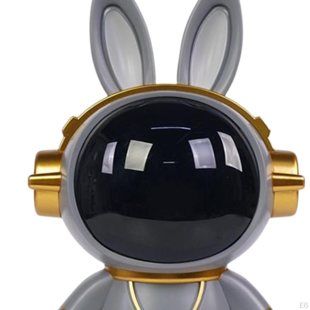 Geldkasse Astronaut Einfacher Zugang Weltraumhase Sparschwein Raumfahrer Statue Dekorativ für Kinder Erwachsene