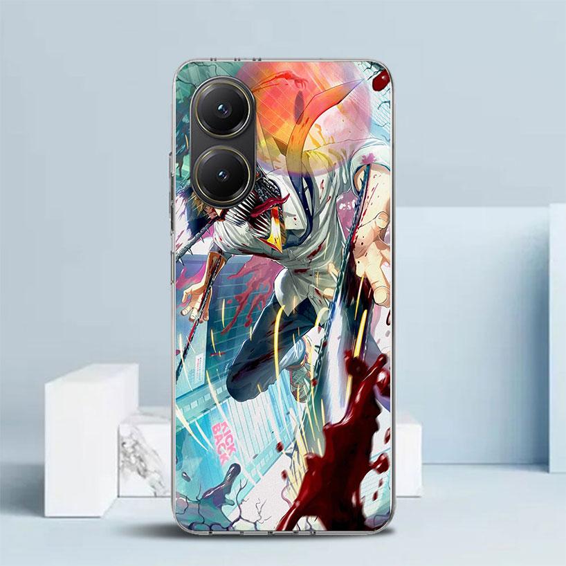 C-Chainsaw Mans Denji Phone Case For Xiaomi Poco F7 Ultra X5 X6 X7 Pro M7 Redmi 15C 15 13C 13 12C 12 10C 10 10A 9 9C 9A 9T Cover