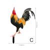 YKLU069-256 3D Rooster, Hen, Duck & Pig Outdoor Garden Decoration Plug