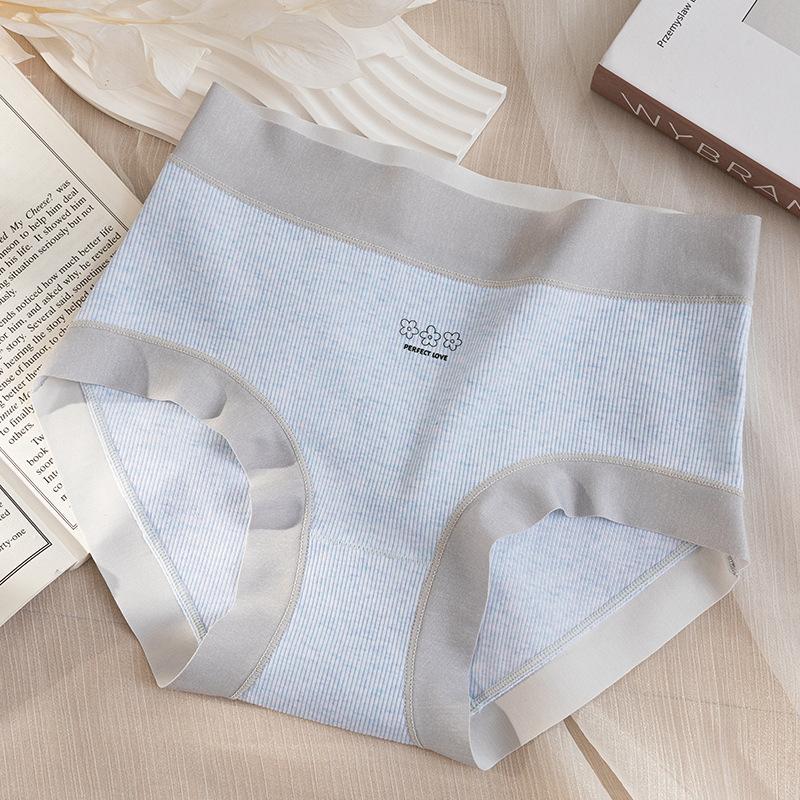 Ropa interior de mujer con entrepierna de algodón Transpirable y cómoda en la cintura Ropa interior simple y sexy Pantalones triangulares cómodos y sin costuras