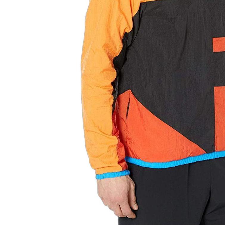 Nike Jacken Herren Schwarz Orange Stehkragen Moderat Sonstige CN8509-010
