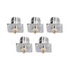 5Pcs Flange Solder Cup 4‑Hole Brass Panel Mount Adapter RF Coaxial Connector SL16‑KFD‑3