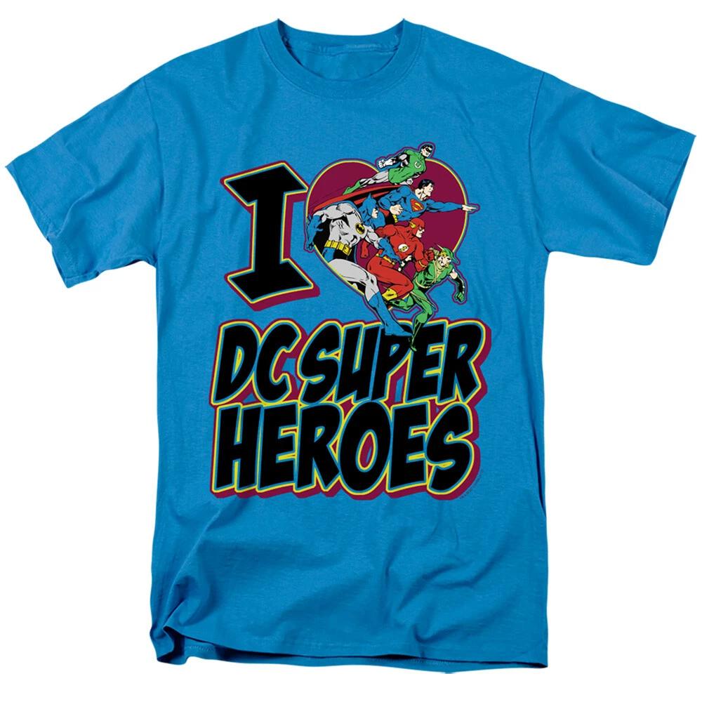 

Justice League Of America I Heart DC T-Shirt - Adult, Child L