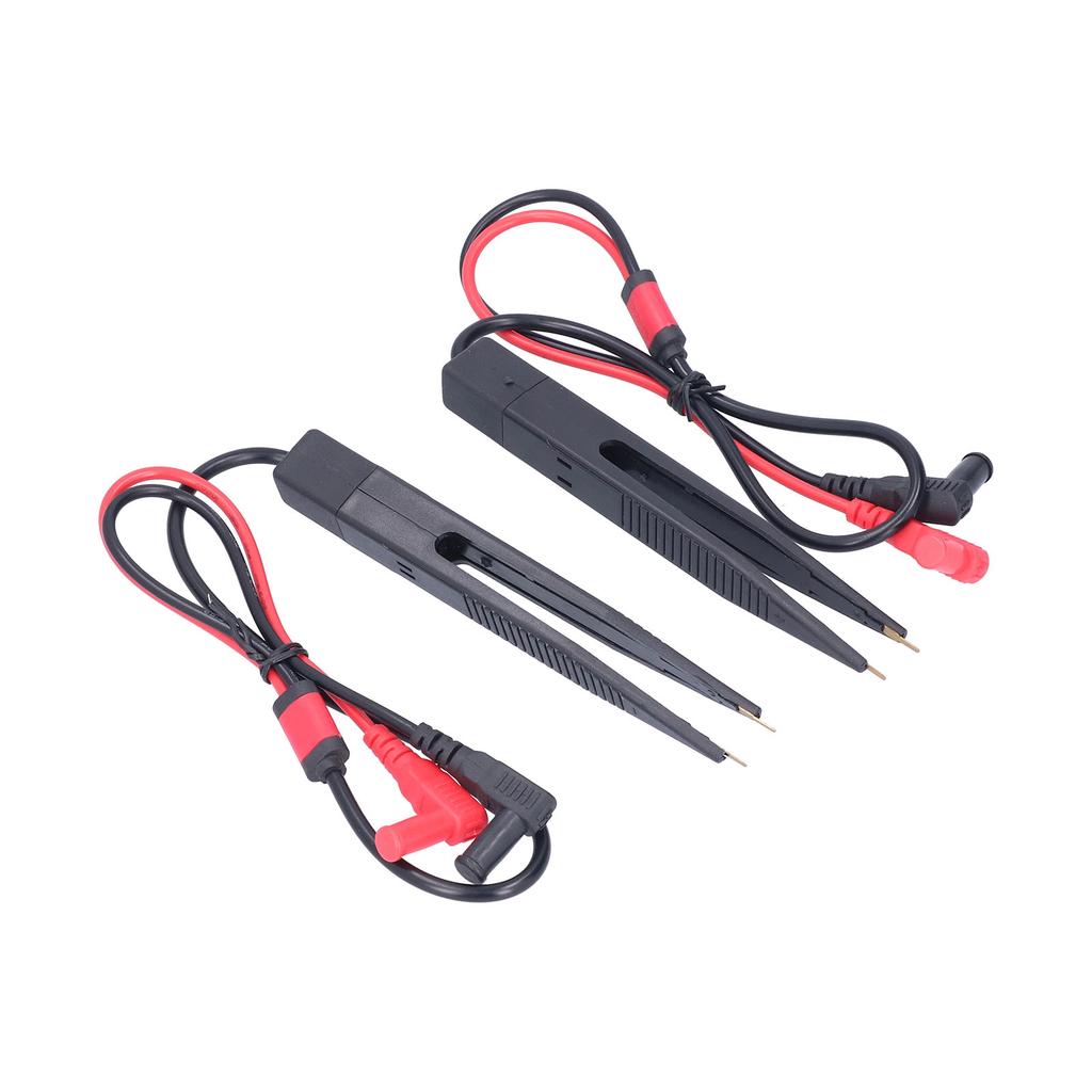 2PCS Multimeter SMD Test Clip Test Tweezers Type Capacitance and Inductance Test Lead LCR Patch Clip