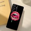 Kiss Me Lips Lipstick Phone Case For Samsung Galaxy S24 Ultra S20 S21 S22 S23 S25 S9 S10 Plus S25 FE Cover Shell