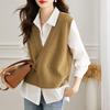 Trendy Women's Spring Knit Sweater Vest Cardigan