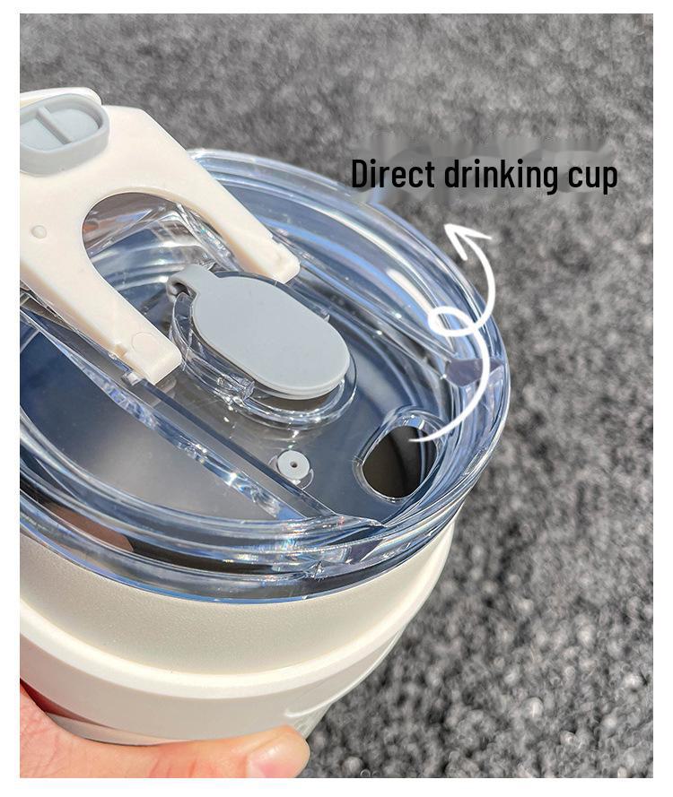 Large Capacity Straw Thermos Cup for Girls & Boys - Perfect for Outdoor Sports, Office, and Travel