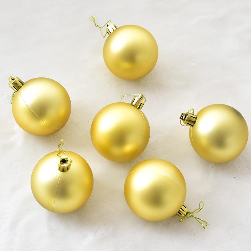 NUCHI Shiny Matte Christmas Ornaments - Hanging Tree Balls for Holiday Decor.