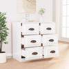 VidaXL Buffet High-gloss White 70x35.5x67.5 Cm Engineered Wood 816434