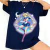 New Pretty Girl Warrior Anime Printed Tshirt Summer Unisexs and Unisexs Tshirt Street Style Casual Trendy Short Sleeve Loose