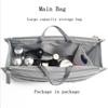 Fashion Travel Tote Bag Shaper Insert with Handles Large Capacity Purse Organizer Liner Bag Multifunctional Cosmetic Bag
