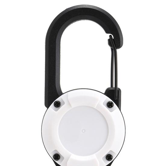 Portachiavi Portatile Retrattile Moschettone Porta Badge Forte Portata Dimensioni Compatte Portatile Clip Portachiavi Telescopico Accessori da Campeggio