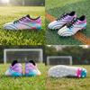 Anta MG Multi Ground Soft Ground, Artificial Ground, Natural Ground Abrasion Resistant Soccer Shoes Men's White Purple 912332222-2