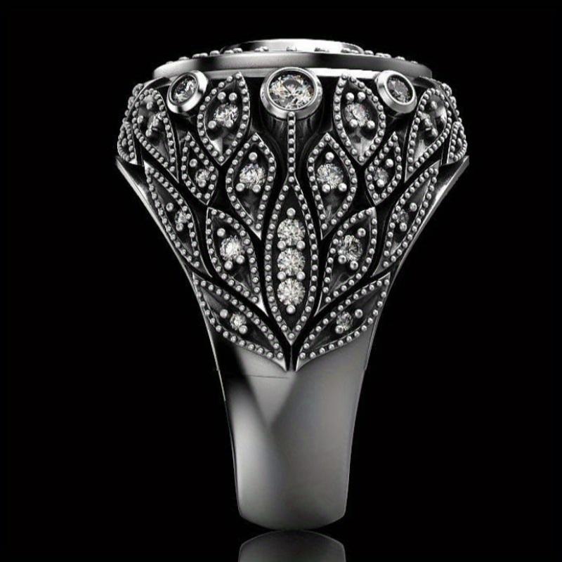 Accessories1pc Fashion Ring, Red Synthetic Zircon Inlay, Simple Style, Multifunctional Ring Jewelry