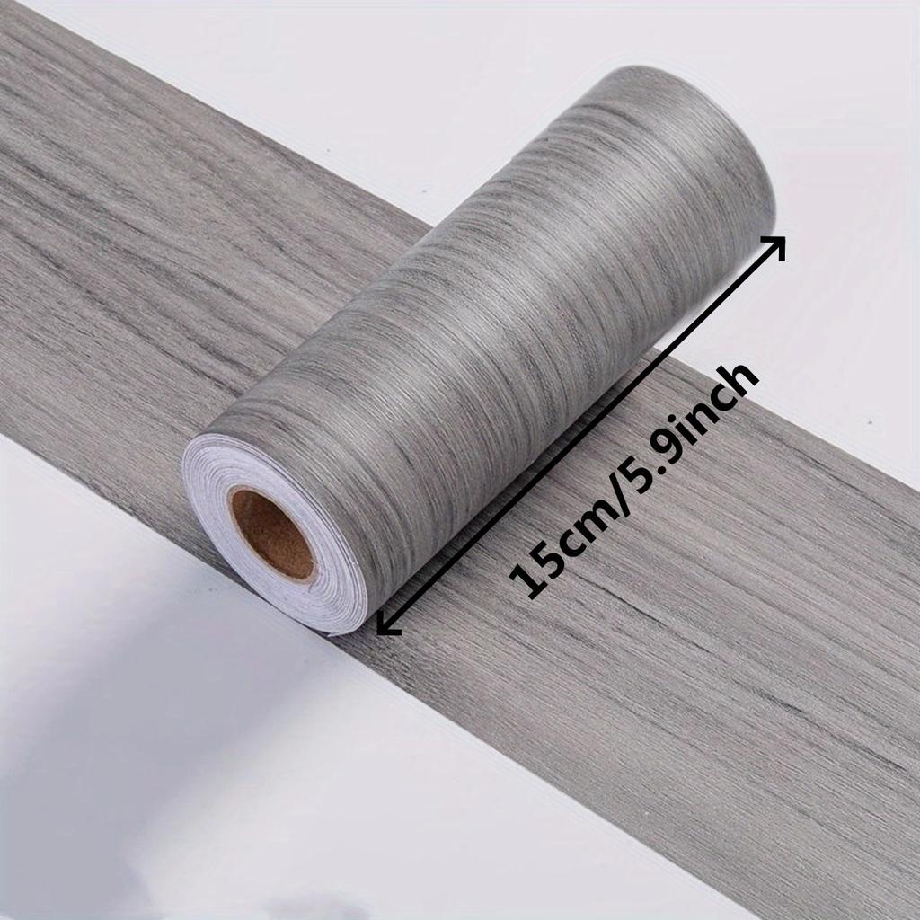 1 Stück 5m x 15cm Selbstklebende Holzmaserung Türrahmen Dekorationsaufkleber Sockelleiste Taillenlinie Heimdekoration Wandaufkleber Renovierung