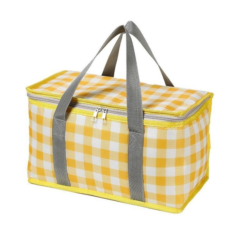 Large Capacity Thickened Insulated Picnic Tote Bag Waterproof Reusable for Outdoor Camping Beach Office School Travel