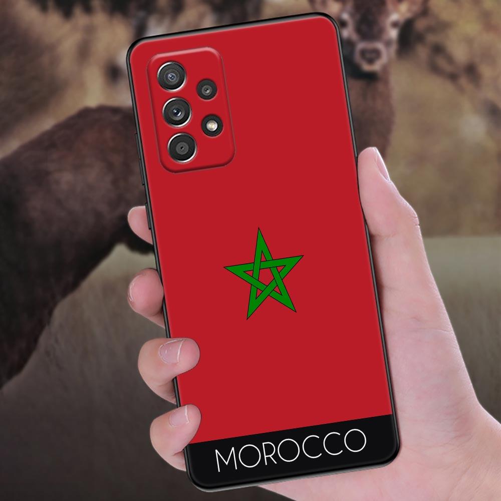 Morocco Flag passport Phone Case For Samsung Galaxy A57 A56 A37 A55 A36 5G A26 A54 A52 A35 A34 A25 A17 A16 A15 A07 06 Soft Cover