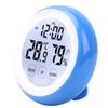 Sveglia circolare creativa Controllo touch screen Orologio da tavolo digitale Snooze Orologio elettronico con display di temperatura e umidità