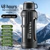 Extra-Large 316 Stainless Steel Travel Thermos with Tea Infuser