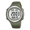 Hearkent Waterproof Pedometer Watch for MenTeens, No Bluetooth App Required, Step Counter, Calories, Large LCD Number Sports Watch (Green)