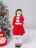 Lalapala Santa Cosplay Costume for Christmas Santa Santa Claus Cosplay Cute and Warm Kids Costume with Hat for Girls and Perfect for Cultural School