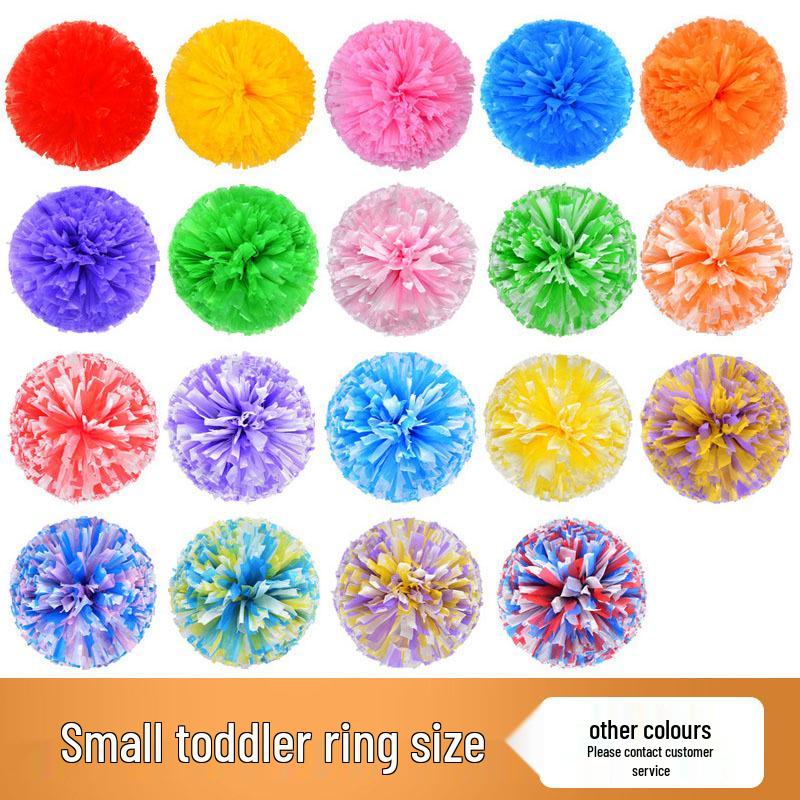 Matte Cheerleading Pom-poms: Handheld Cheer Flowers & Balls for Student Dance Performances
