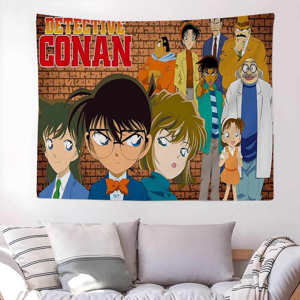Anime Detective Conan Anime Tapestry Wall Hanging Decoration Household Wall Hanging Home Decor