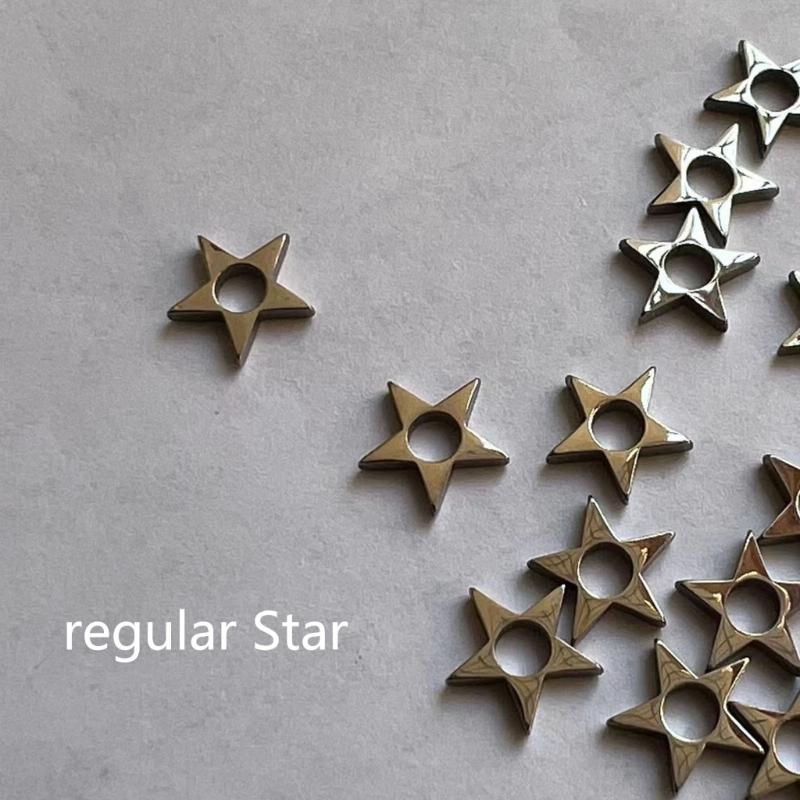 Hollow Hoop Earring Big-Star Earrings Stud Earring Stainless Steel Earring Women Jewelry Star Inverted Triangle-Earring