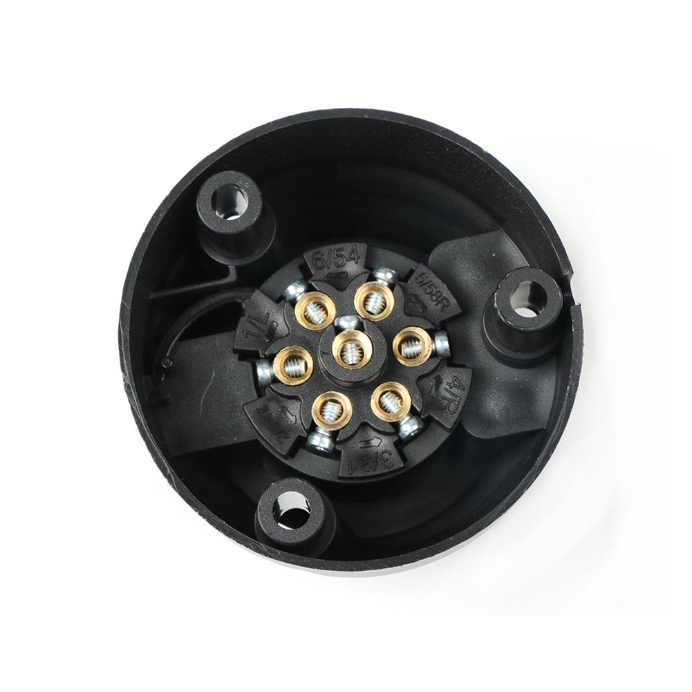 7/13Pin 12V Trailer Wiring Socket Towbar Towing Converter Durable Plug Socket Adapter Protector Connections for Caravan Truck