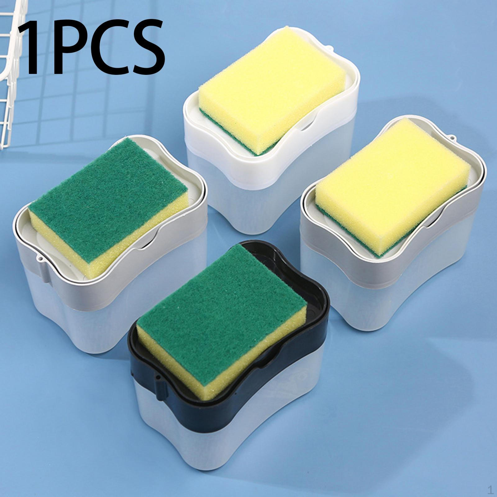 

Дозатор для мыла и держатель для скруббера Автоматический контейнер для жидкостей Блюдо для кемпинга серый