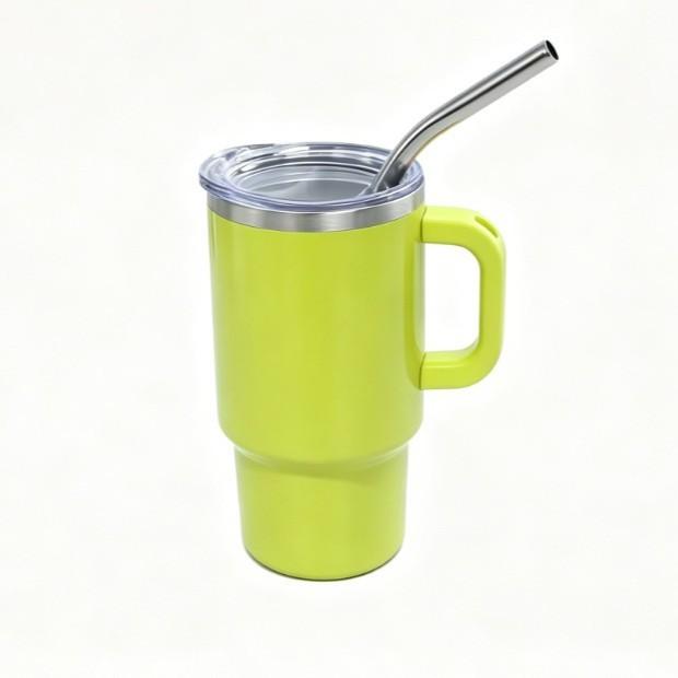 Car Cup 4oz Double Wall Stainless Steel Vacuum Insulated Tumbler With Straw For Travel And Home Use