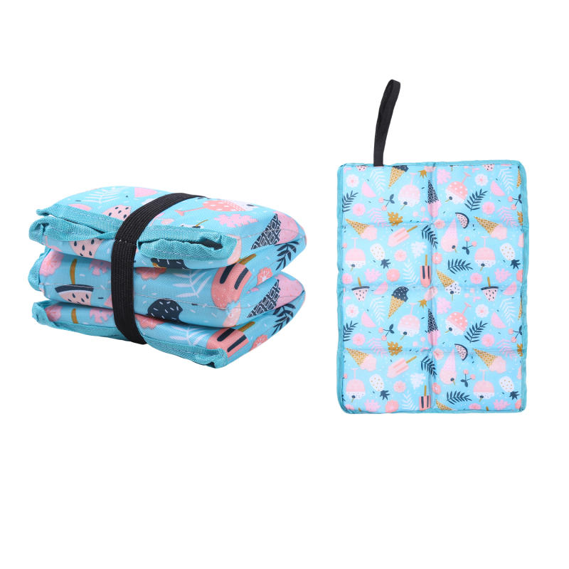 Portable Foldable Sitting Pad Seat Cushion Outdoor Heat Insulation Cushion for Travel Hiking Fishing Mountaineering Camping Picnic