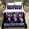 The Vampire Diaries Duvet Cover 3D Exquisite Vampire Digital Printing Bedding Set Comforter Bed Youth Home Decor Kids Boys Gift