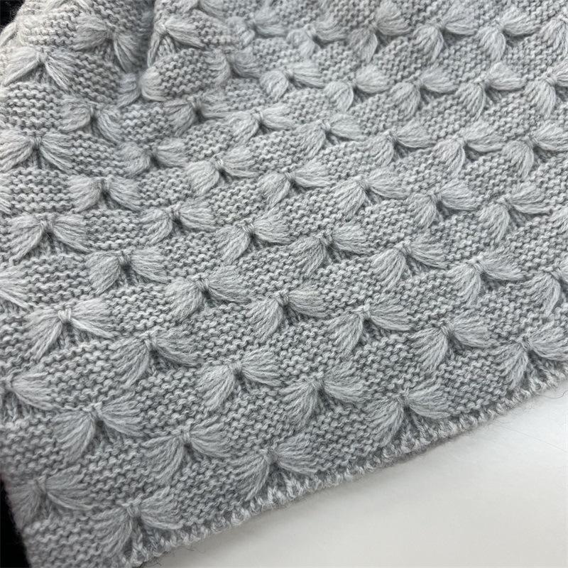 Elegant literary and artistic autumn and winter new cashmere hat hollow knitted wool hat warm bag head ear protection hat tide confinement hat
