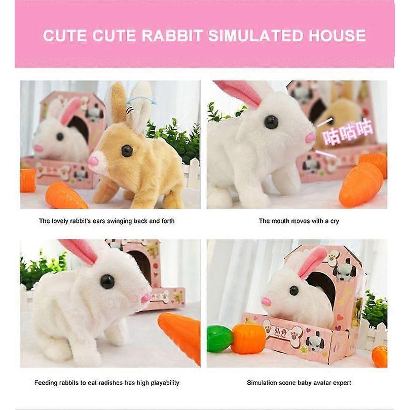 Educational Interactive Bunny Toys Bunnies Can Walk And Talk, Easter Plush Stuffed Bunny Toy