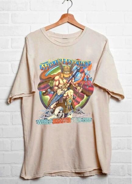 Molly Hatchet World Disaster Tour Concert Sand Unisex Tshirt Reprint S5XL Unisex T-Shirt M