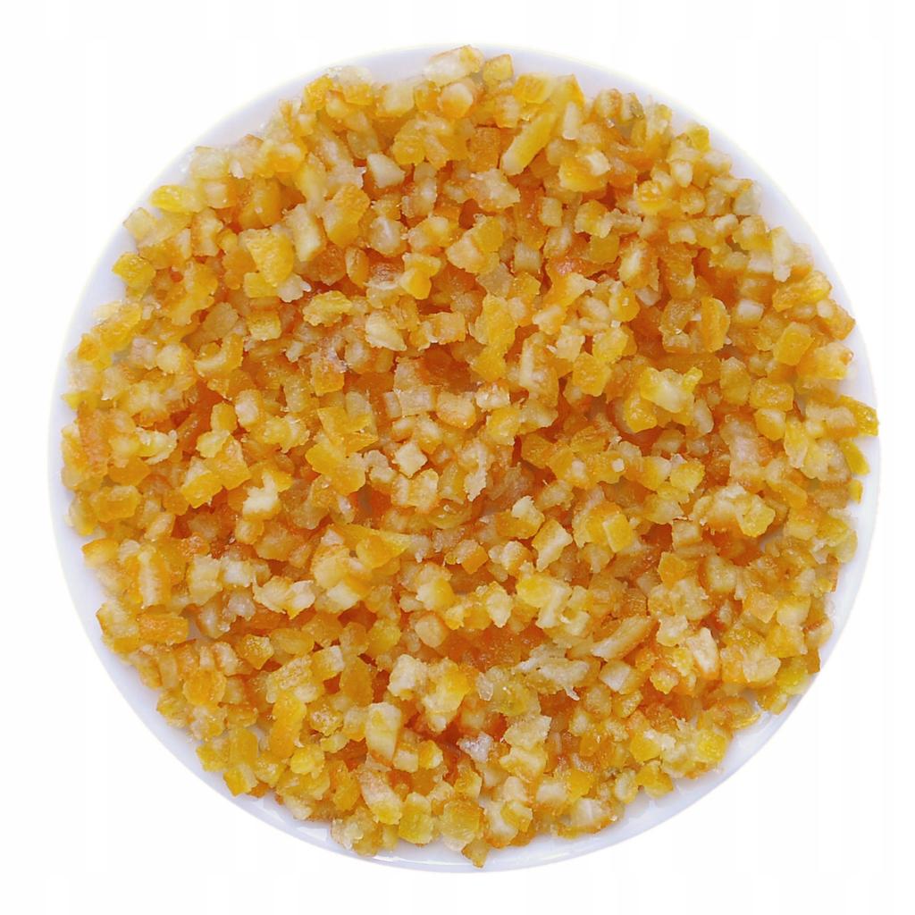 SKÓRKA POMARAŃCZOWA kandyzowana kostka - 500g